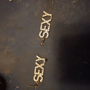 Dazzling Gold and Silver Crystal Earrings